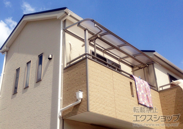 千葉県四街道市ののバルコニー・ベランダ屋根 プレシオステラス R型 屋根タイプ 単体 積雪〜20cm対応 施工例