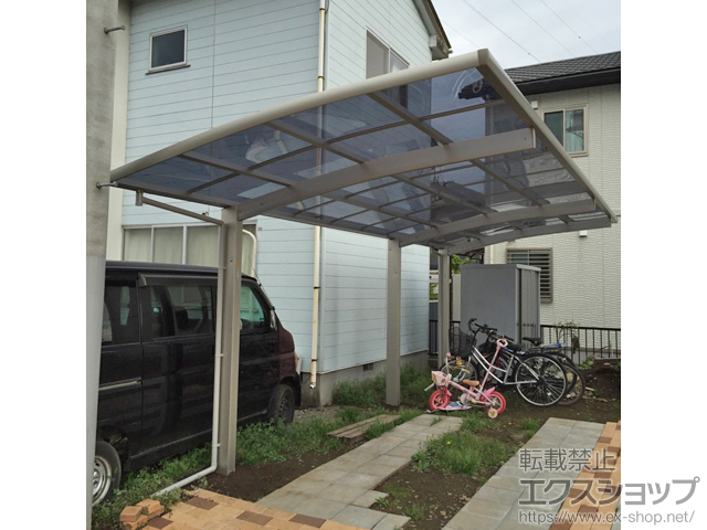 栃木県小山市ののカーポート レイナポートグラン 延長　積雪〜20cm対応 施工例