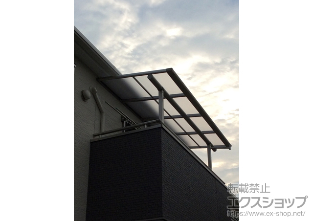 埼玉県さいたま市ののバルコニー・ベランダ屋根 プレシオステラス F型 屋根タイプ 単体 積雪〜20cm対応 施工例