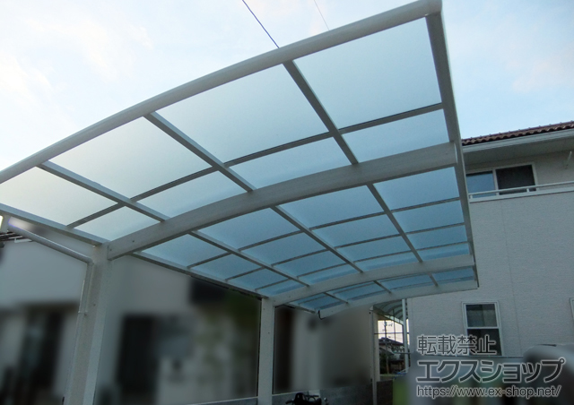 岡山県総社市ののカーポート レイナポートグラン 延長　積雪〜20cm対応 施工例