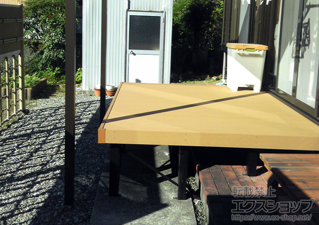 高知県高知市ののウッドデッキ リウッドデッキ 200 施工例