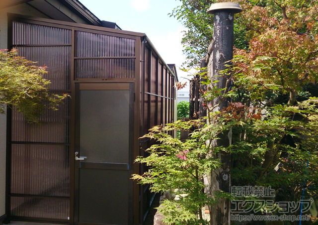 宮城県角田市ののストックヤード ストックヤードII 片側ドア付きタイプ 積雪50cm対応 施工例