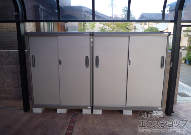 大阪府東大阪市のの物置・屋外倉庫 ナイソーシスター 一般型 （KMX-137DP） 施工例