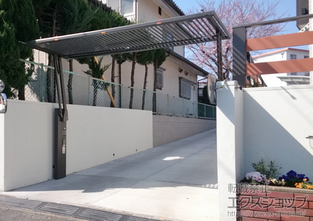 埼玉県狭山市ののカーゲート オーバードアS2型 電動式 施工例