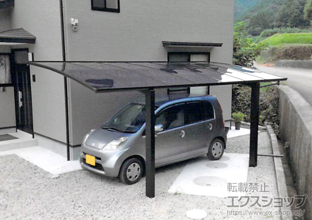 愛媛県宇和島市ののカーポート プレシオスポート 積雪〜20cm対応 施工例