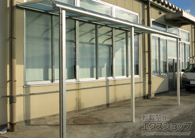 徳島県阿波市ののテラス屋根 ヴェクターテラス R型 テラスタイプ 連棟 積雪〜20cm対応 施工例