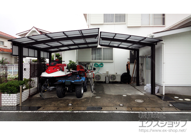 千葉県館山市ののカーポート スマット 積雪〜20cm対応 施工例