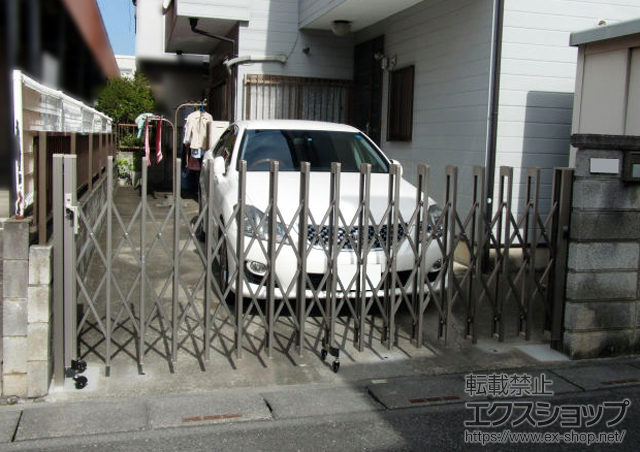 埼玉県さいたま市ののカーゲート アルシャインII M型 Aタイプ ノンレール 片開き 350S 施工例