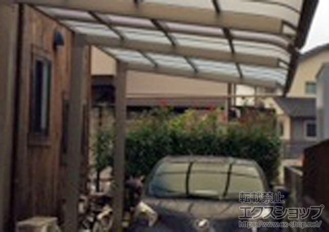 広島県東広島市のLIXIL リクシル（トステム）のカーポート レガーナポートシグマIII 積雪〜20cm対応 施工例