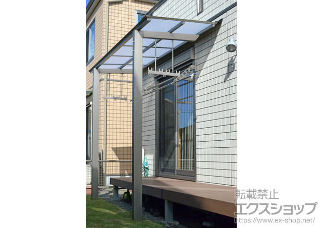 静岡県富士市ののテラス屋根 アーキフィット ミニ 独立テラスタイプ 積雪〜20cm対応 施工例