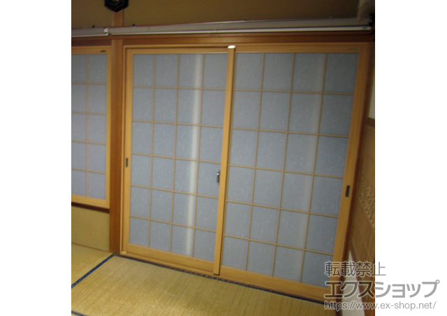 新潟県新潟市のの二重窓（内窓） インプラス(ダストバリア)引き違い窓4枚建て 施工例