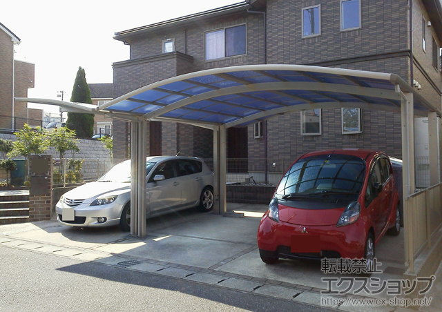 千葉県木更津市ののカーポート プレシオスポート ワイド 積雪〜20cm対応 施工例