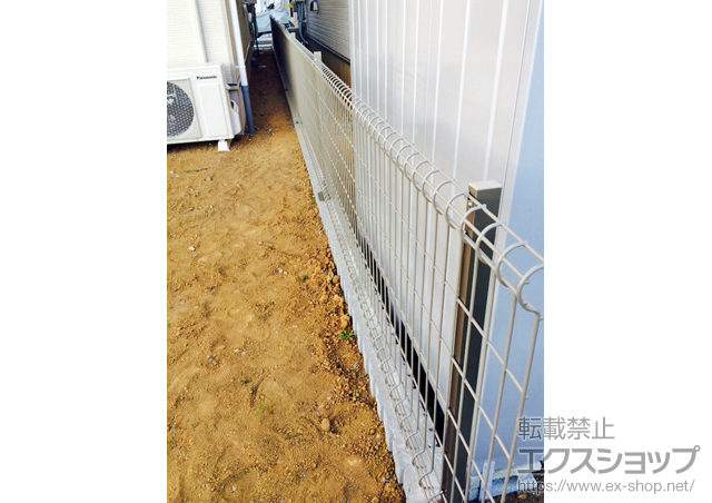 千葉県成田市ののフェンス・柵 ハイグリッドフェンスN8型 フリーポールタイプ 施工例