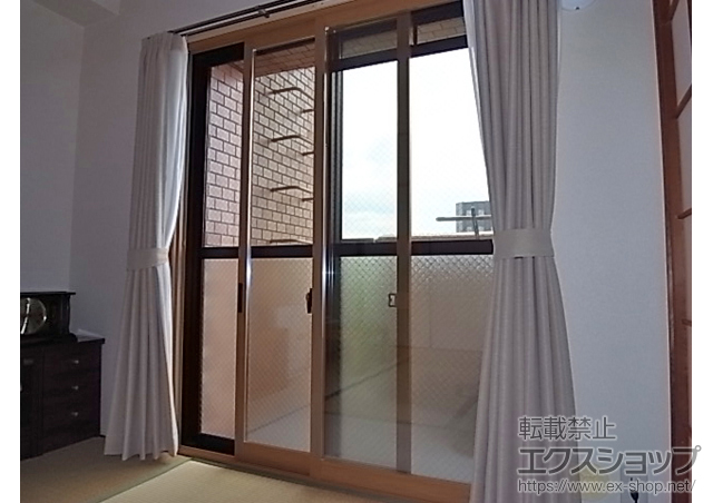 広島県広島市のの二重窓（内窓） プラマードU引違い窓2枚建て 施工例