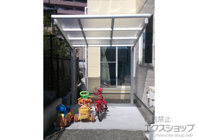 静岡県静岡市ののサイクルポート・駐輪場 カムフィNex F 積雪〜20cm対応 施工例