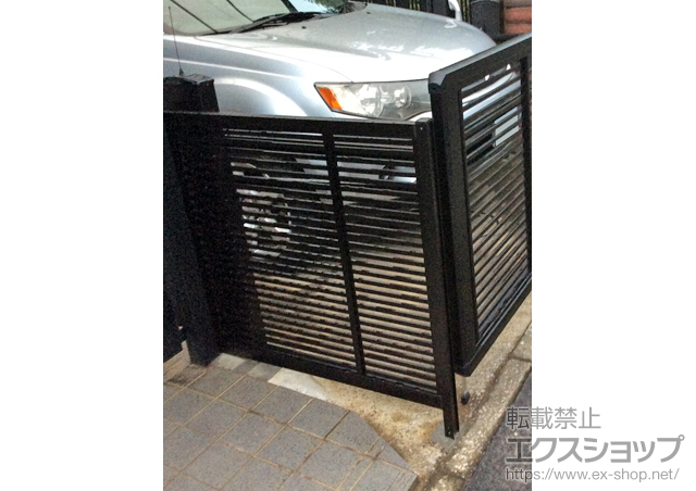 東京都練馬区ののフェンス・柵 エクスラインフェンス1型 間仕切柱施工 施工例