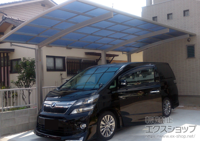 岡山県岡山市ののカーポート レイナポートグラン 延長　積雪〜20cm対応 施工例