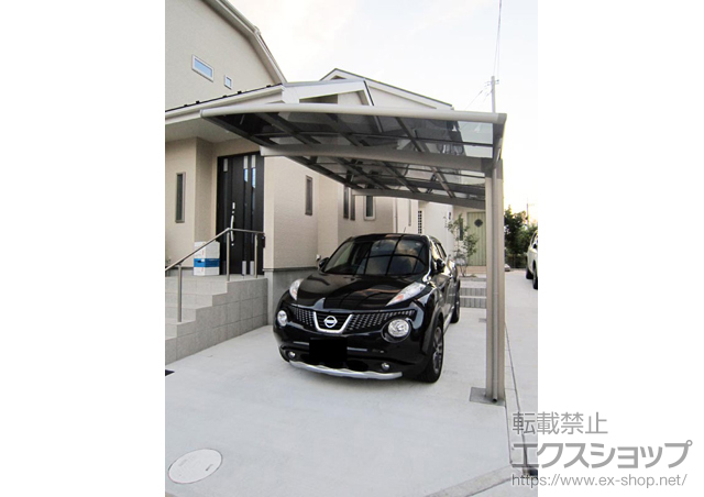 東京都町田市のLIXIL リクシル（トステム）のカーポート カーブポートシグマIII 積雪〜20cm対応 施工例