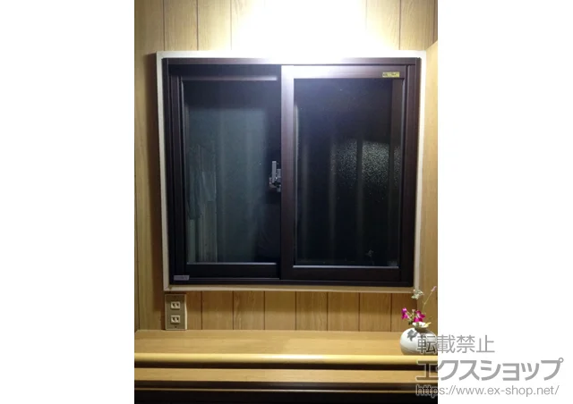 福岡県宗像市のの玄関ドア、内窓（二重窓・二重サッシ） インプラス(ダストバリア)引き違い窓変則2枚建て 施工例