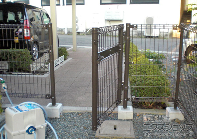 岩手県盛岡市のの門扉 ハイグリッド門扉N1型 片開き　柱使用 施工例