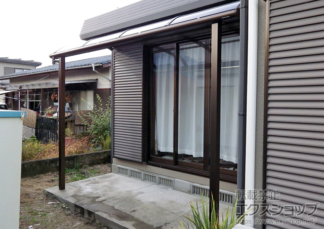 佐賀県神埼市ののテラス屋根 プレシオステラス R型 テラスタイプ 単体 積雪〜20cm対応 施工例