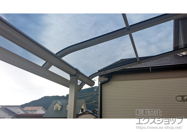 静岡県静岡市ののバルコニー・ベランダ屋根 プレシオステラス R型 屋根タイプ 単体 積雪〜20cm対応 施工例