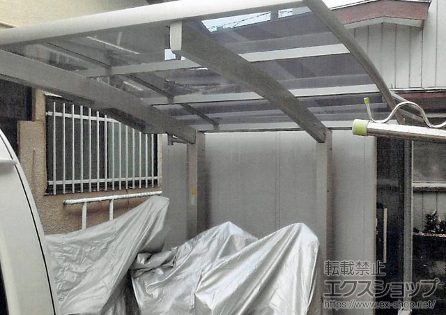 神奈川県相模原市ののサイクルポート・駐輪場 プレシオスポート ミニ 積雪〜20cm対応 施工例