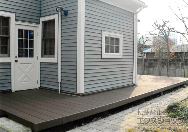 群馬県桐生市ののウッドデッキ リウッドデッキ 200 施工例