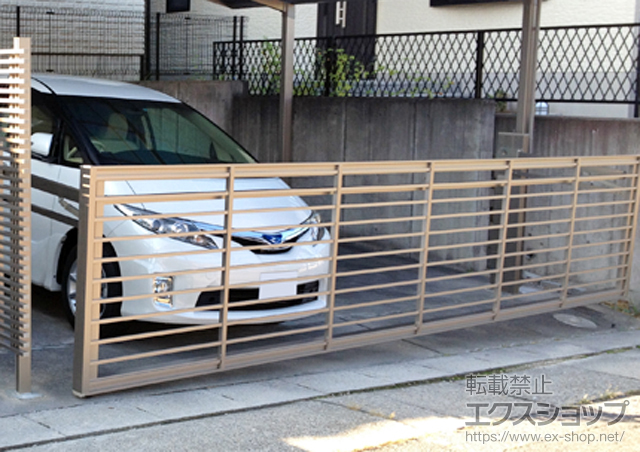 愛知県名古屋市ののカーゲート ワイドオーバードアS1型 電動式 施工例