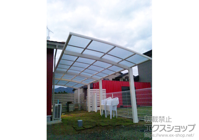 静岡県浜松市ののカーポート レイナポートグラン 縦連棟　積雪〜20cm対応 施工例