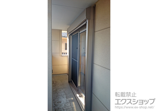 静岡県菊川市のLIXIL リクシル（トステム）の窓シャッター リフォームシャッター イタリヤ 手動式 施工例