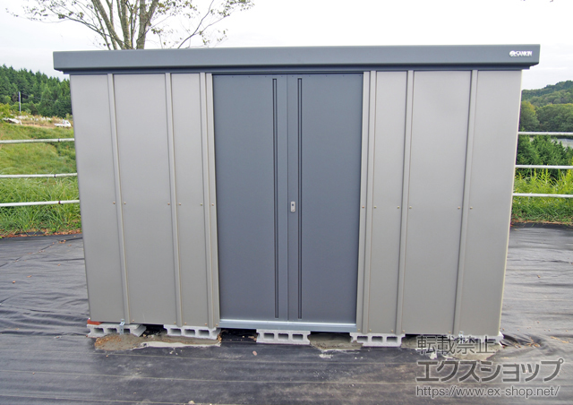 岡山県加賀郡吉備中央町のの物置・屋外倉庫 エスケーセブン SK7-180 多雪型(SK7S-180)＋α棚板棚柱セット 棚板2枚・棚柱2本＋α棚板(単品)1枚入り 施工例