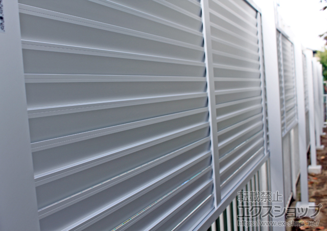 宮城県仙台市ののフェンス・柵 プレスタフェンス8型 多段柱仕様(1段) 施工例