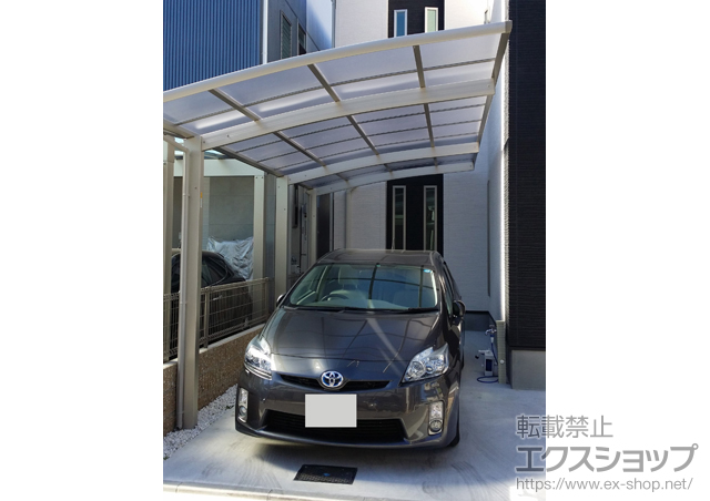 大阪府東大阪市ののカーポート レイナポートグラン 延長　積雪〜20cm対応 施工例