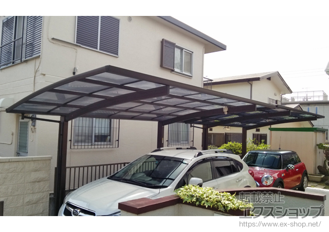 神奈川県藤沢市ののカーポート プレシオスポート 積雪〜20cm対応 施工例