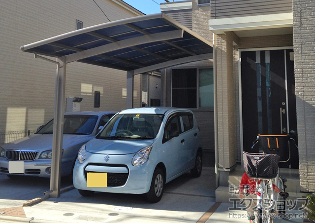 東京都足立区のLIXIL リクシル（トステム）のカーポート カーブポートシグマIII 積雪〜20cm対応 施工例