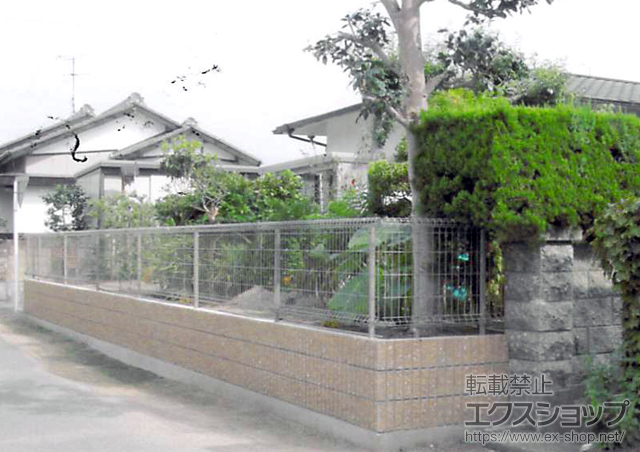 静岡県浜松市ののフェンス・柵 ハイグリッドフェンス11型　フリーポールタイプ 施工例