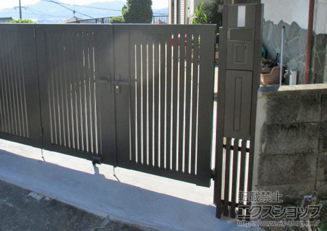 長崎県佐世保市のの機能門柱・ポスト スクリーンファンクションユニット プログコートタイプ 施工例