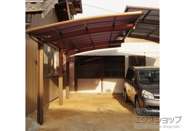 岐阜県土岐市ののカーポート レイナポートグラン 延長　積雪〜20cm対応 施工例