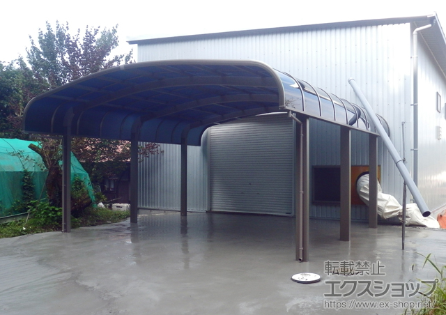 山口県山口市のLIXIL リクシル（トステム）のカーポート テールポートシグマIII 1500 ワイド 積雪〜50cm対応 施工例