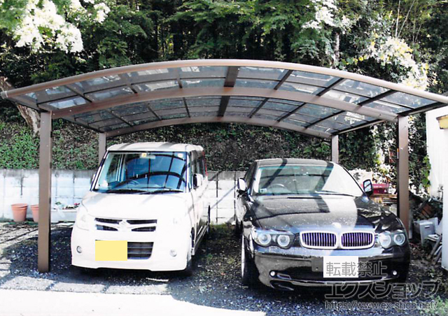 東京都町田市ののカーポート プレシオスポート ワイド 積雪〜20cm対応 施工例