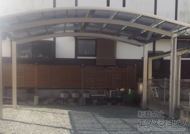 佐賀県唐津市ののカーポート プレシオスポート ワイド 積雪〜20cm対応 施工例