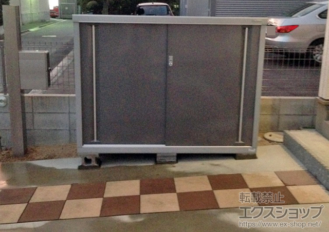 広島県広島市のの物置・屋外倉庫 シンプリー 一般型（MJN-177CP PG） 施工例