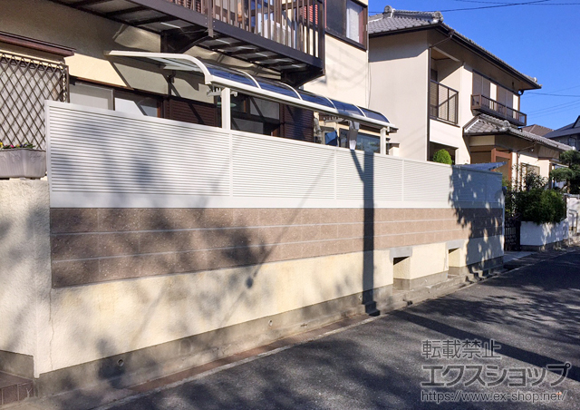 兵庫県神戸市ののフェンス・柵 ライシスフェンス5型 フリーポールタイプ 施工例