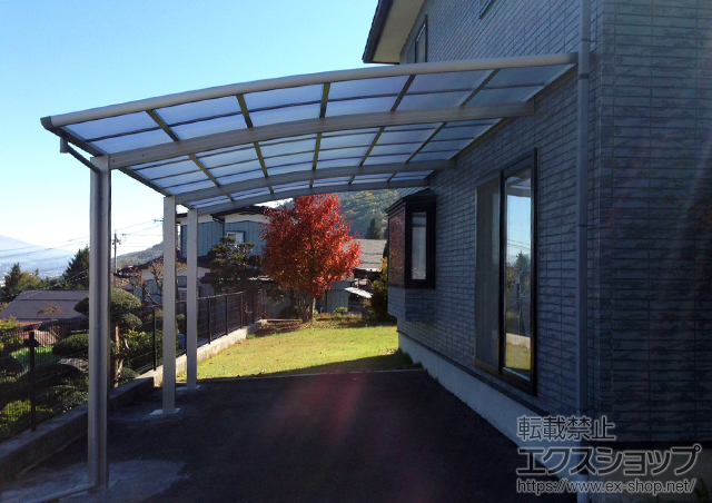 長野県諏訪市ののカーポート レイナベーカポートグラン 延長　積雪〜20cm対応 施工例