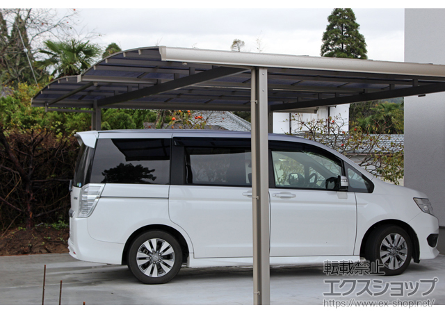 千葉県長生郡長南町ののカーポート キューブポートL ワイド 積雪〜20cm対応 施工例