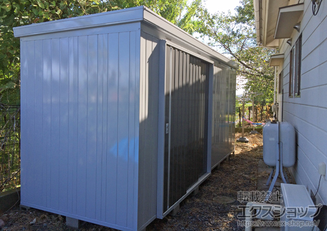 群馬県太田市のの物置・屋外倉庫 ネクスタ大型 一般型（NXN-100H PG ） 施工例