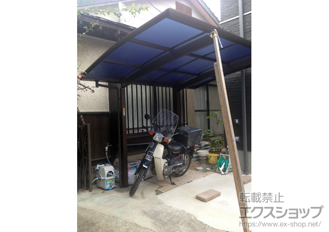 福岡県大牟田市ののサイクルポート・駐輪場 プレシオスポート ミニ 積雪〜20cm対応 施工例