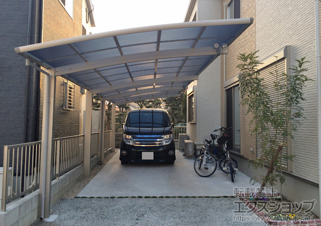 福岡県福岡市ののカーポート レイナポートグラン 縦連棟　積雪〜20cm対応 施工例