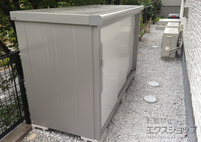 神奈川県逗子市のの物置・屋外倉庫 エスモ 一般型(ESD-1807YGL PW) 施工例